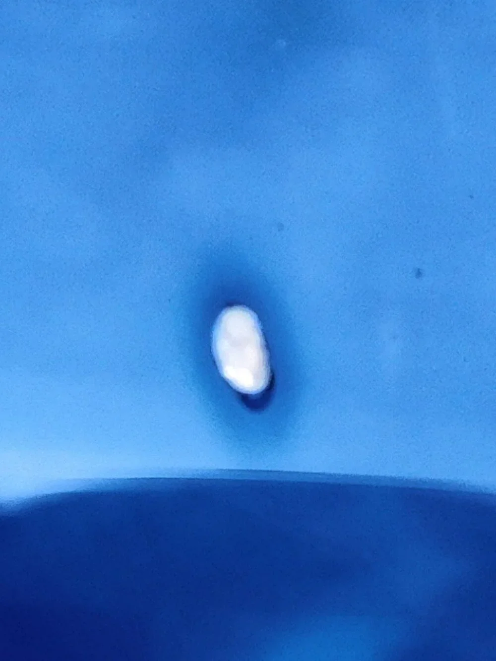 Huge Blue Cut to Clear Vase # 25203